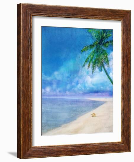 Palm Beach and Shell-Ken Roko-Framed Art Print