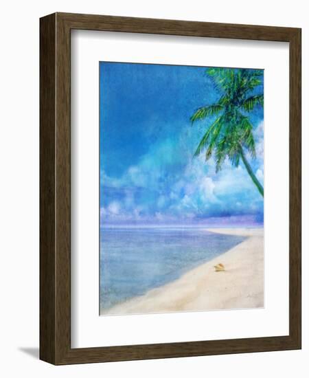 Palm Beach and Shell-Ken Roko-Framed Art Print