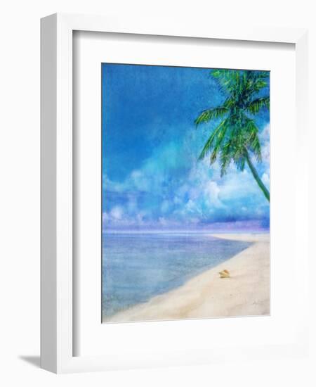 Palm Beach and Shell-Ken Roko-Framed Art Print