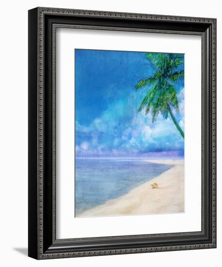 Palm Beach and Shell-Ken Roko-Framed Art Print