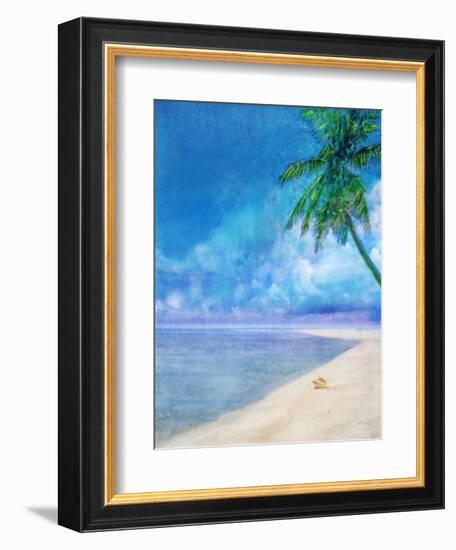 Palm Beach and Shell-Ken Roko-Framed Art Print