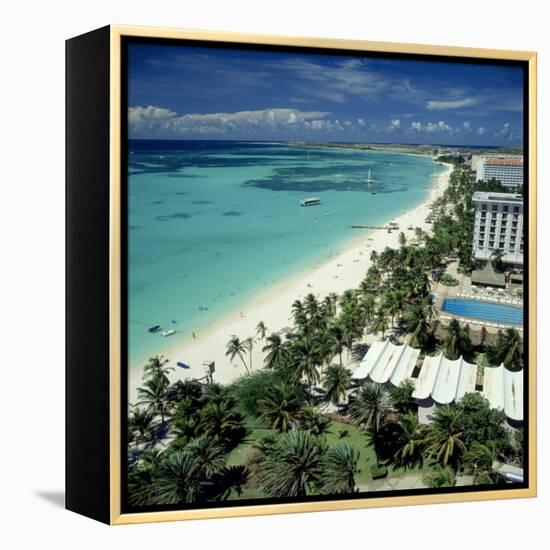 Palm Beach, Aruba-null-Framed Premier Image Canvas