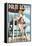 Palm Beach, Florida - Pinup Girl Lifeguard-Lantern Press-Framed Stretched Canvas