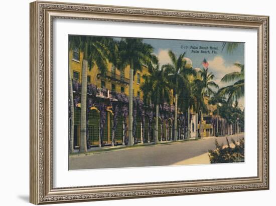 'Palm Beach Hotel, Palm Beach, Fla.', c1940s-Unknown-Framed Giclee Print