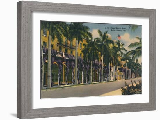 'Palm Beach Hotel, Palm Beach, Fla.', c1940s-Unknown-Framed Giclee Print