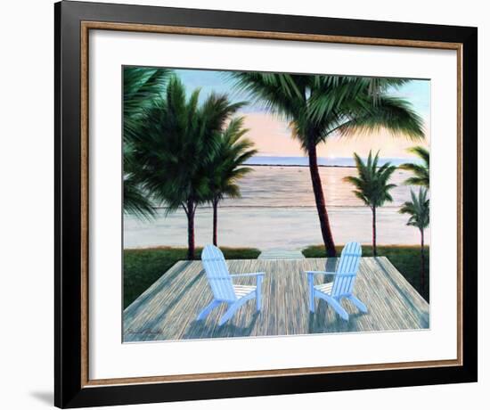 Palm Beach Retreat-Diane Romanello-Framed Art Print