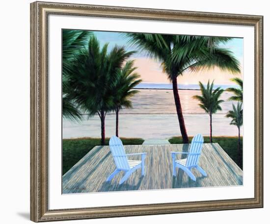 Palm Beach Retreat-Diane Romanello-Framed Art Print