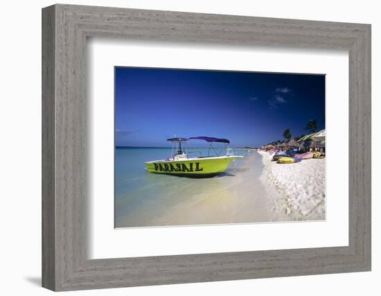 Palm Beach View, Aruba-George Oze-Framed Photographic Print