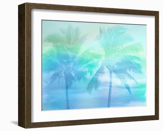 Palm Breeze Blue I-Mia Jensen-Framed Art Print