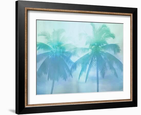 Palm Breeze Blue II-Mia Jensen-Framed Art Print