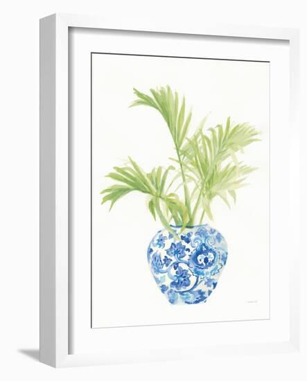 Palm Chinoiserie White II-Danhui Nai-Framed Art Print