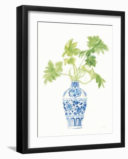 Palm Chinoiserie White III-Danhui Nai-Framed Art Print