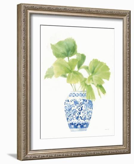 Palm Chinoiserie White IV-Danhui Nai-Framed Art Print