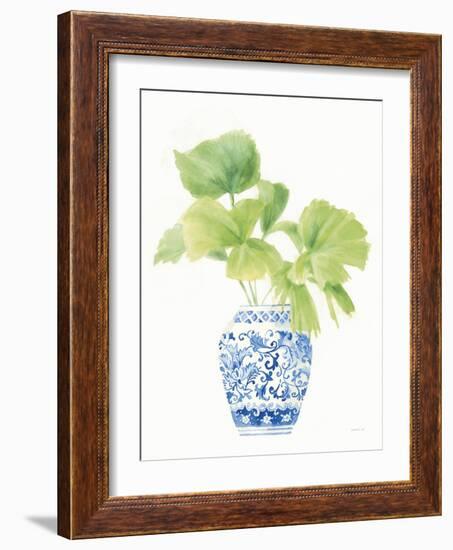 Palm Chinoiserie White IV-Danhui Nai-Framed Art Print