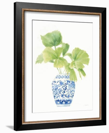 Palm Chinoiserie White IV-Danhui Nai-Framed Art Print