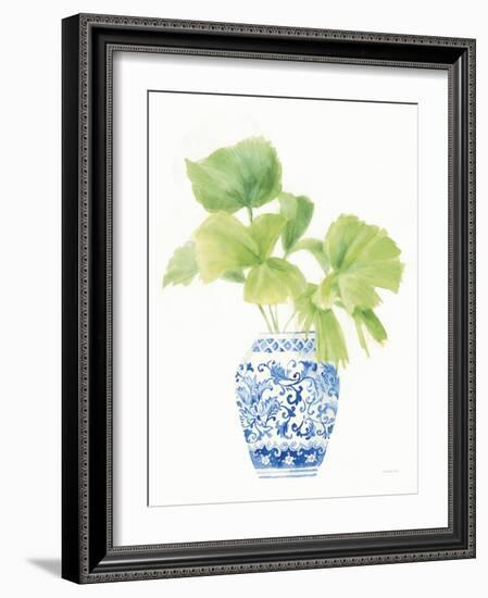 Palm Chinoiserie White IV-Danhui Nai-Framed Art Print