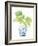 Palm Chinoiserie White IV-Danhui Nai-Framed Art Print