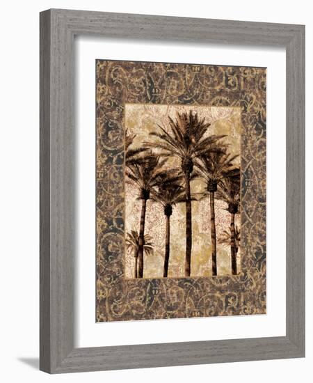 Palm Collage II-John Seba-Framed Art Print