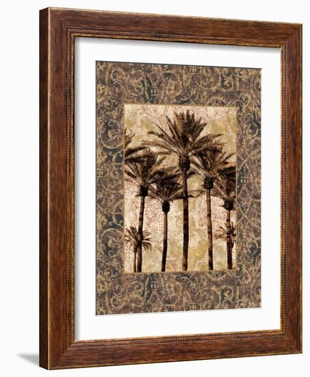 Palm Collage II-John Seba-Framed Art Print