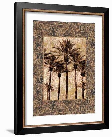 Palm Collage II-John Seba-Framed Art Print