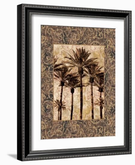 Palm Collage II-John Seba-Framed Art Print