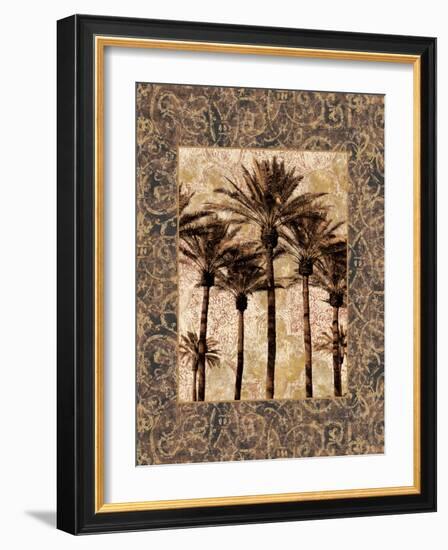 Palm Collage II-John Seba-Framed Art Print