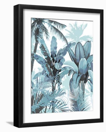 Palm Forest Blue I-Kristen Drew-Framed Art Print