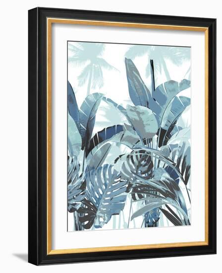 Palm Forest Blue II-Kristen Drew-Framed Art Print