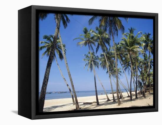 Palm Fringed Beach, Goa, India-Michelle Garrett-Framed Premier Image Canvas