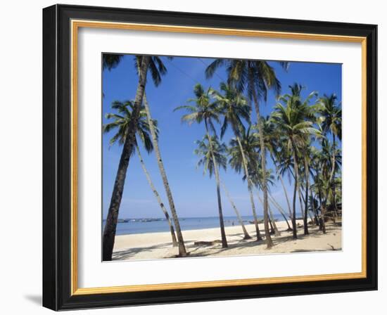 Palm Fringed Beach, Goa, India-Michelle Garrett-Framed Photographic Print