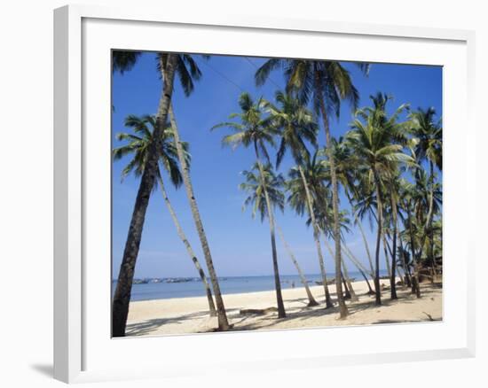 Palm Fringed Beach, Goa, India-Michelle Garrett-Framed Photographic Print