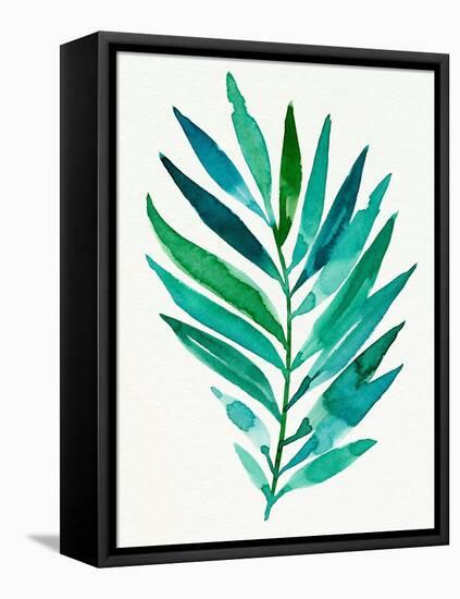 Palm Frond Flow I-Annie Warren-Framed Stretched Canvas