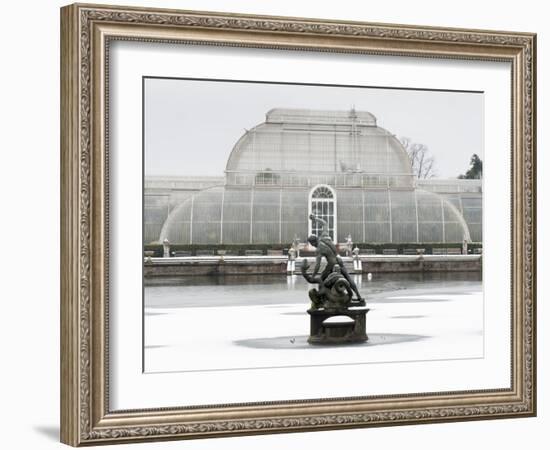 Palm House in Kew Gardens in Winter-Charles Bowman-Framed Photographic Print