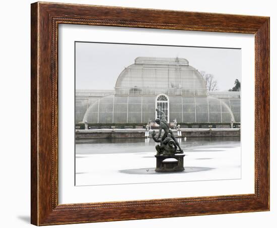 Palm House in Kew Gardens in Winter-Charles Bowman-Framed Photographic Print