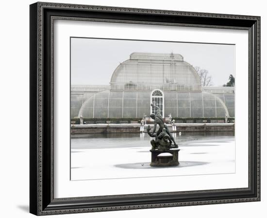 Palm House in Kew Gardens in Winter-Charles Bowman-Framed Photographic Print