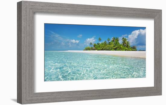 Palm island, Maldives-Frank Krahmer-Framed Giclee Print