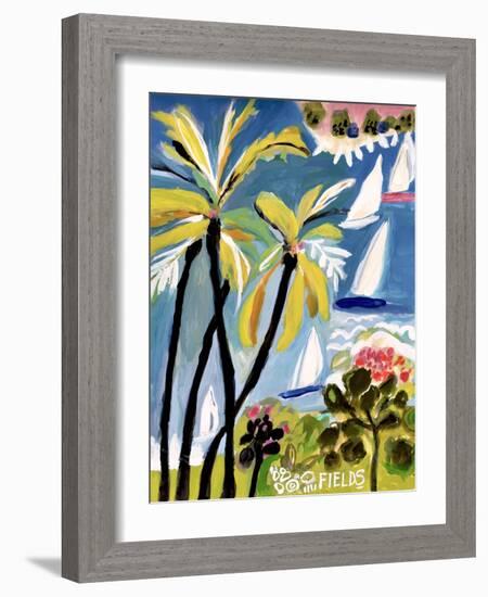 Palm Landscape II-Karen Fields-Framed Art Print