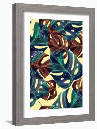 Palm Leafs-The Tropic Vibe-Framed Art Print