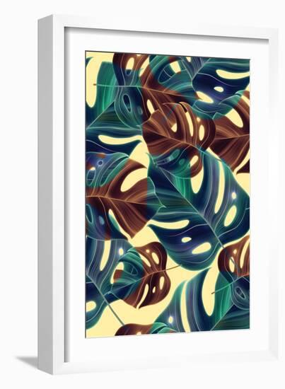 Palm Leafs-The Tropic Vibe-Framed Art Print