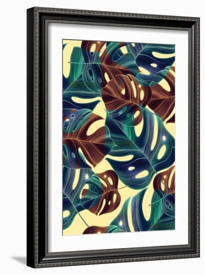 Palm Leafs-The Tropic Vibe-Framed Art Print