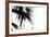 Palm Leaves, Cross, B/W-Nikky-Framed Photographic Print