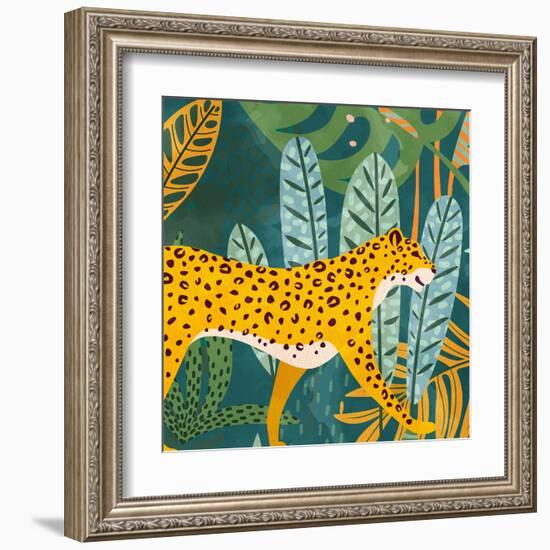 Palm Leopard 2-Kimberly Allen-Framed Art Print