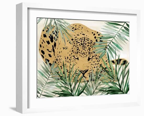 Palm Leopard II-Carol Robinson-Framed Art Print