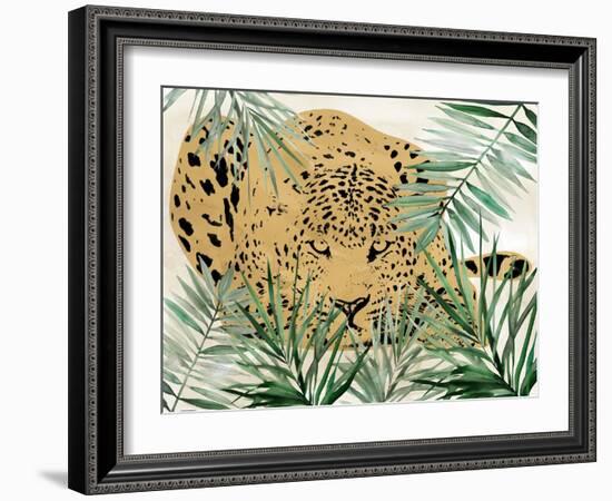 Palm Leopard II-Carol Robinson-Framed Art Print