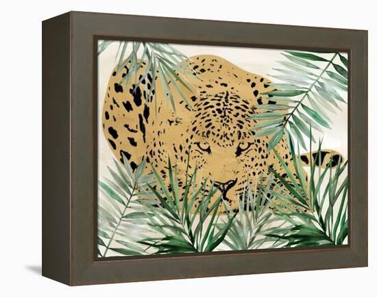 Palm Leopard II-Carol Robinson-Framed Stretched Canvas