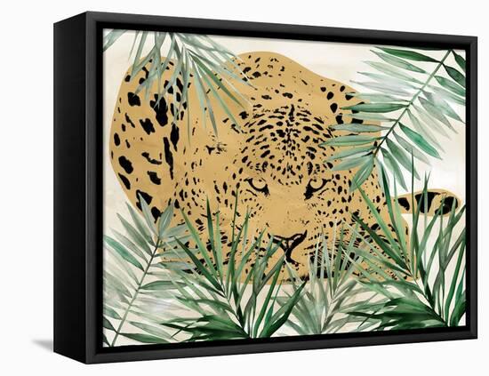 Palm Leopard II-Carol Robinson-Framed Stretched Canvas