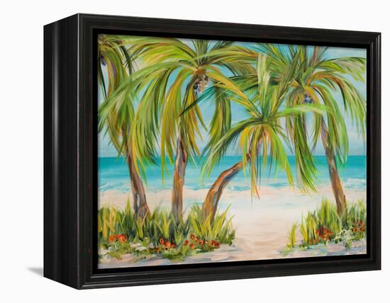 Palm Life-Julie DeRice-Framed Stretched Canvas