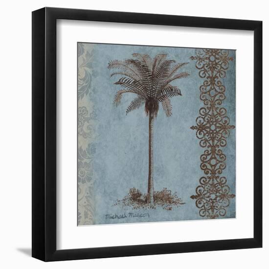 Palm on Blue II-Michael Marcon-Framed Art Print