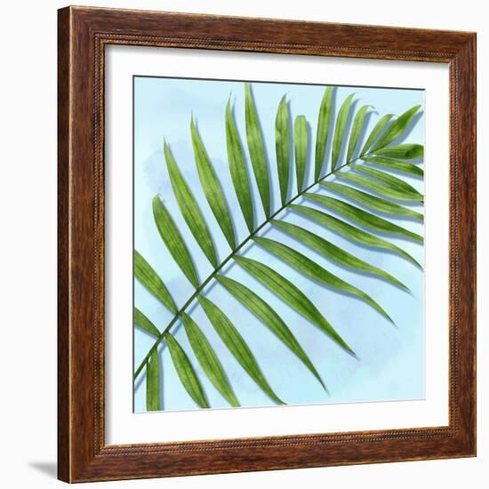 Palm on Blue II-Mia Jensen-Framed Art Print