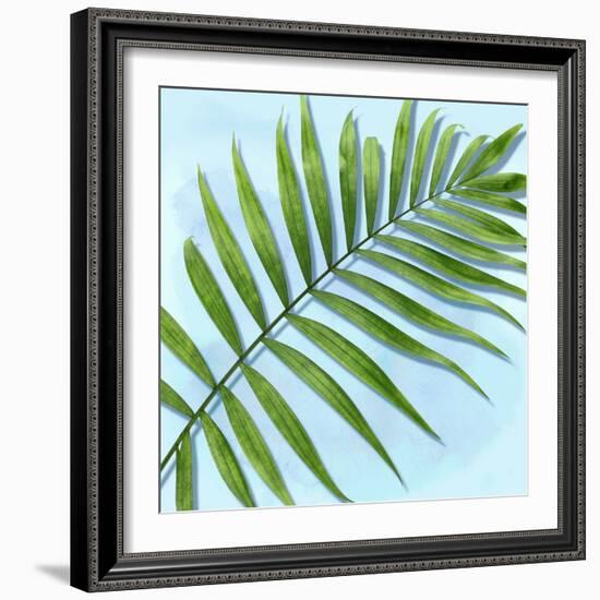 Palm on Blue II-Mia Jensen-Framed Art Print